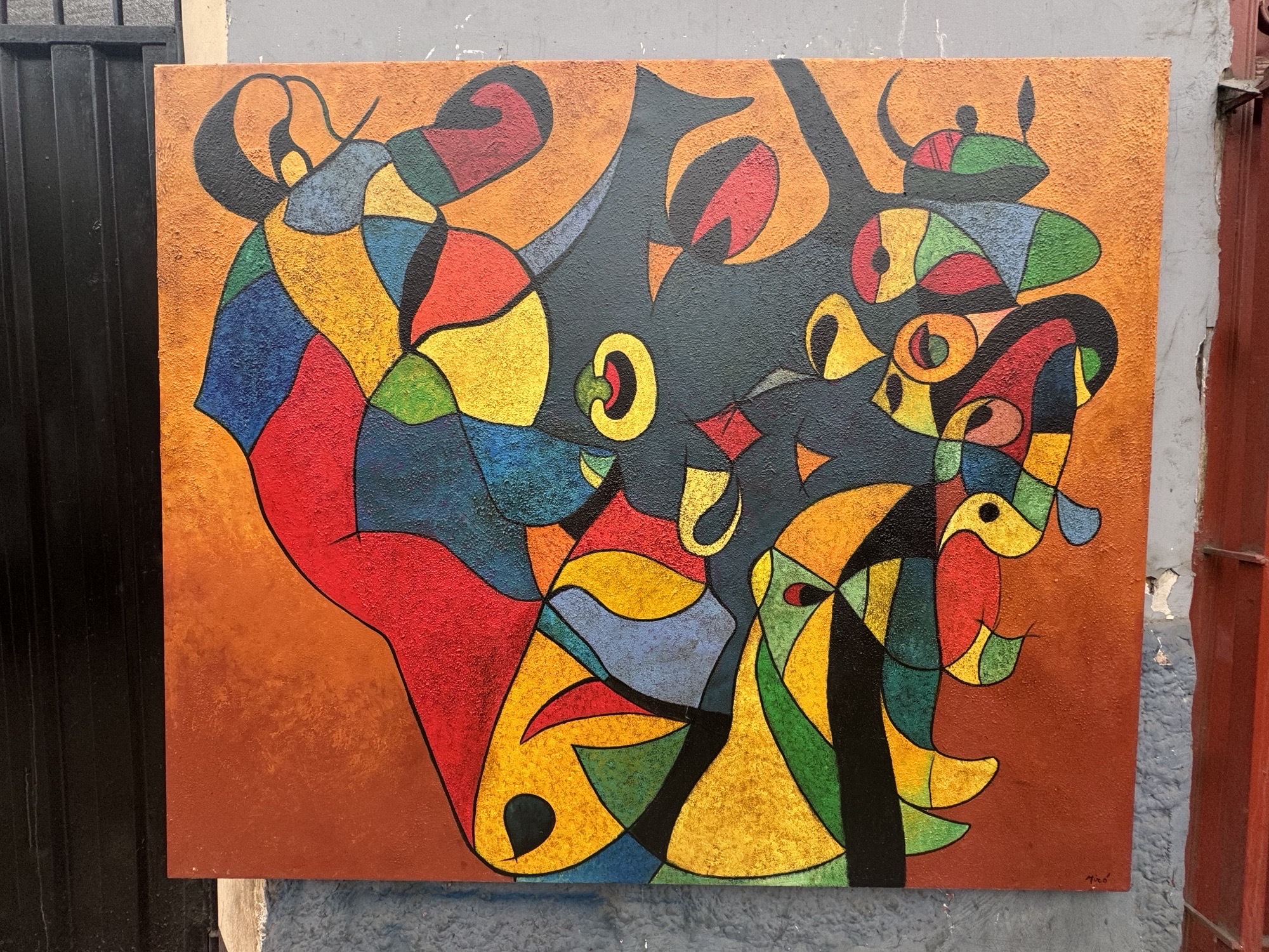 Magnificent Joan Miro oil