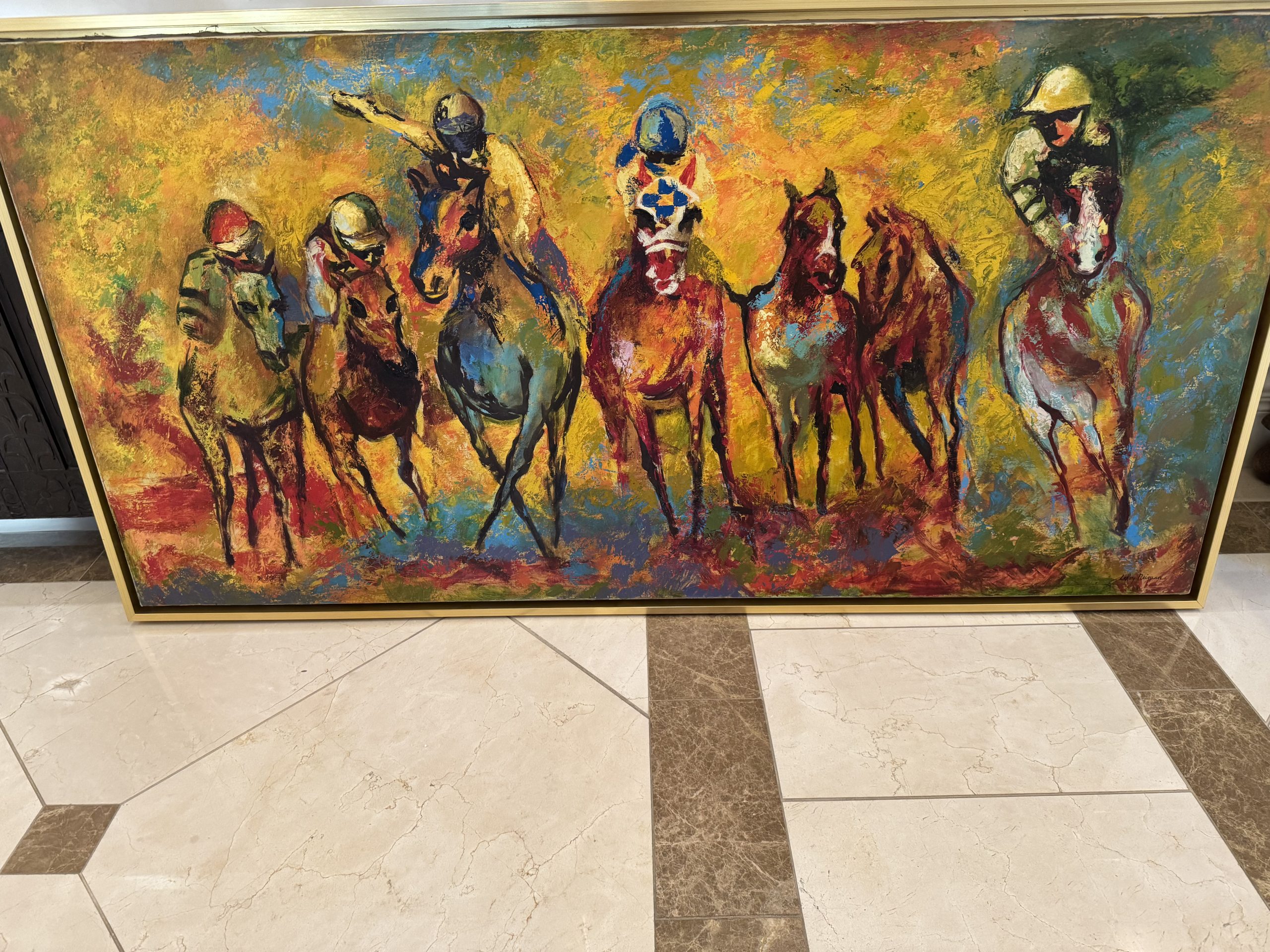 Impressive LeRoy Neiman Oil